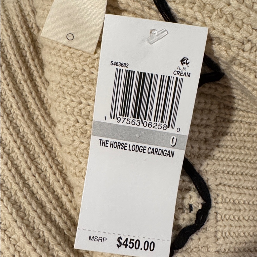 The Great. NWT The Horse Lodge Cardigan. Open cardigan with horse motif - Picture 10 of 12